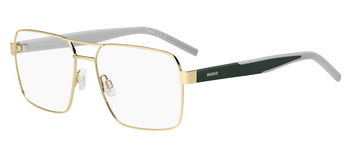 Das Bild zeigt die HUGO Fassung HG1341 J5G leicht seitlich., Zubehor, Brillen, Sonnenbrille